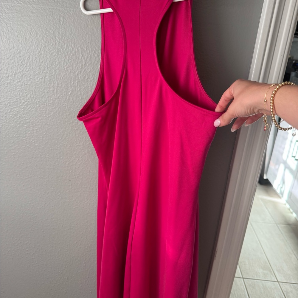 ALO Yoga Vibrant Pink Sleeveless Dress - Picture 3 of 3